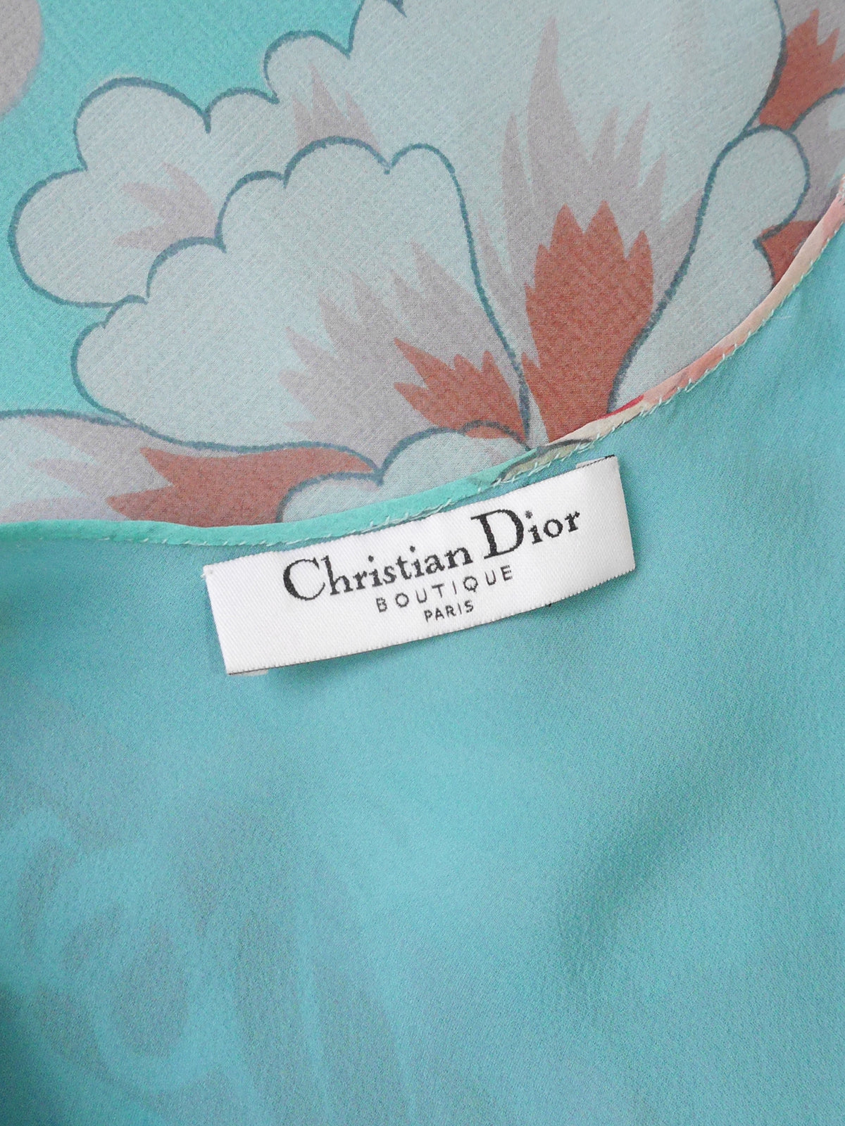 CHRISTIAN DIOR by John Galliano Fall 2003 Vintage Ruffled Silk Evening Dress
