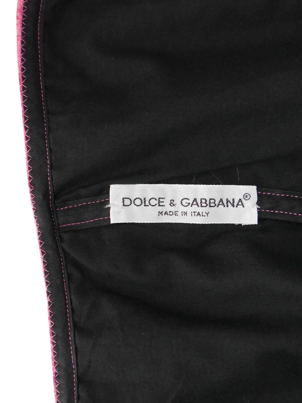 DOLCE & GABBANA Spring 1992 Vintage Pink Terry Cloth Bustier Mini Dress