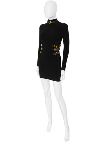 GIANNI VERSACE Couture Fall 1992 Vintage Bondage Dress – VINTAGE VON WERTH