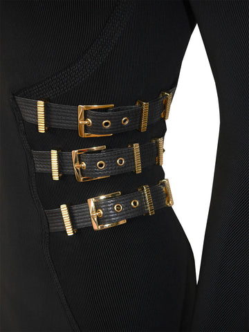 GIANNI VERSACE Couture Fall 1992 Vintage Bondage Dress – VINTAGE VON WERTH