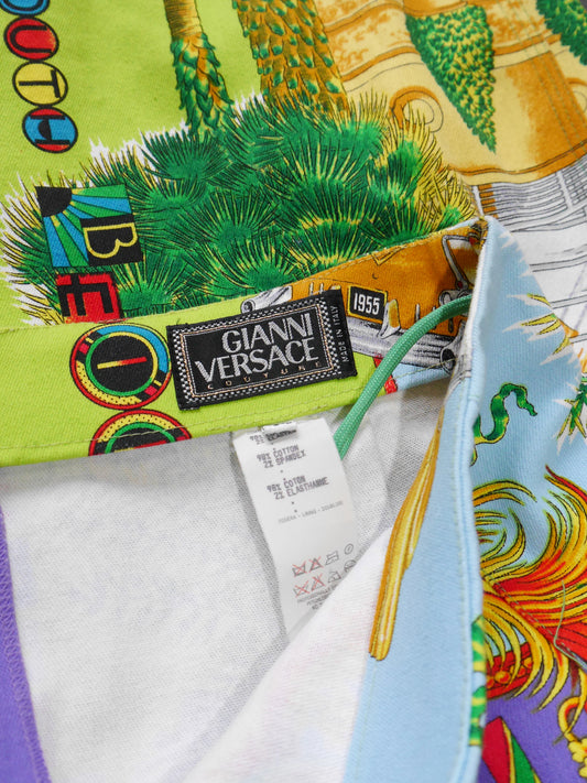 GIANNI VERSACE Spring 1993 Miami Collection Stretch Denim Skirt