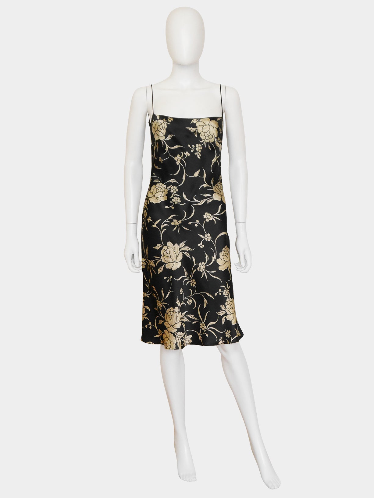 JOHN GALLIANO Spring 1997 Vintage Floral Jacquard Slip Dress & Jacket Size S-M