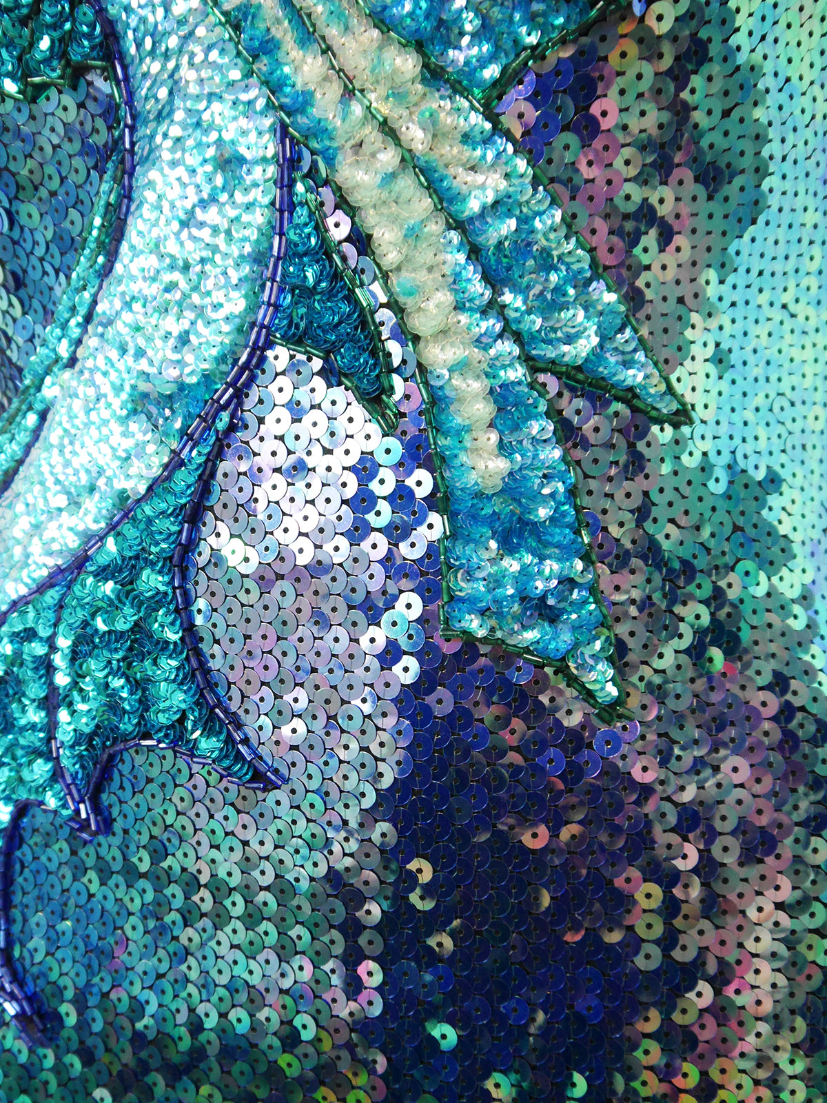 LORIS AZZARO Vintage Fully Sequined Evening Maxi Dress Gown w/ Cape