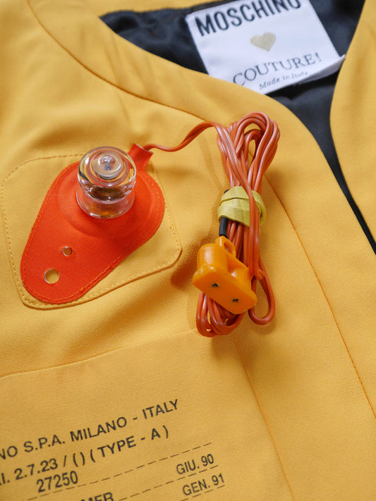 MOSCHINO Couture! Spring 1991 Lifesaver Jacket Size M