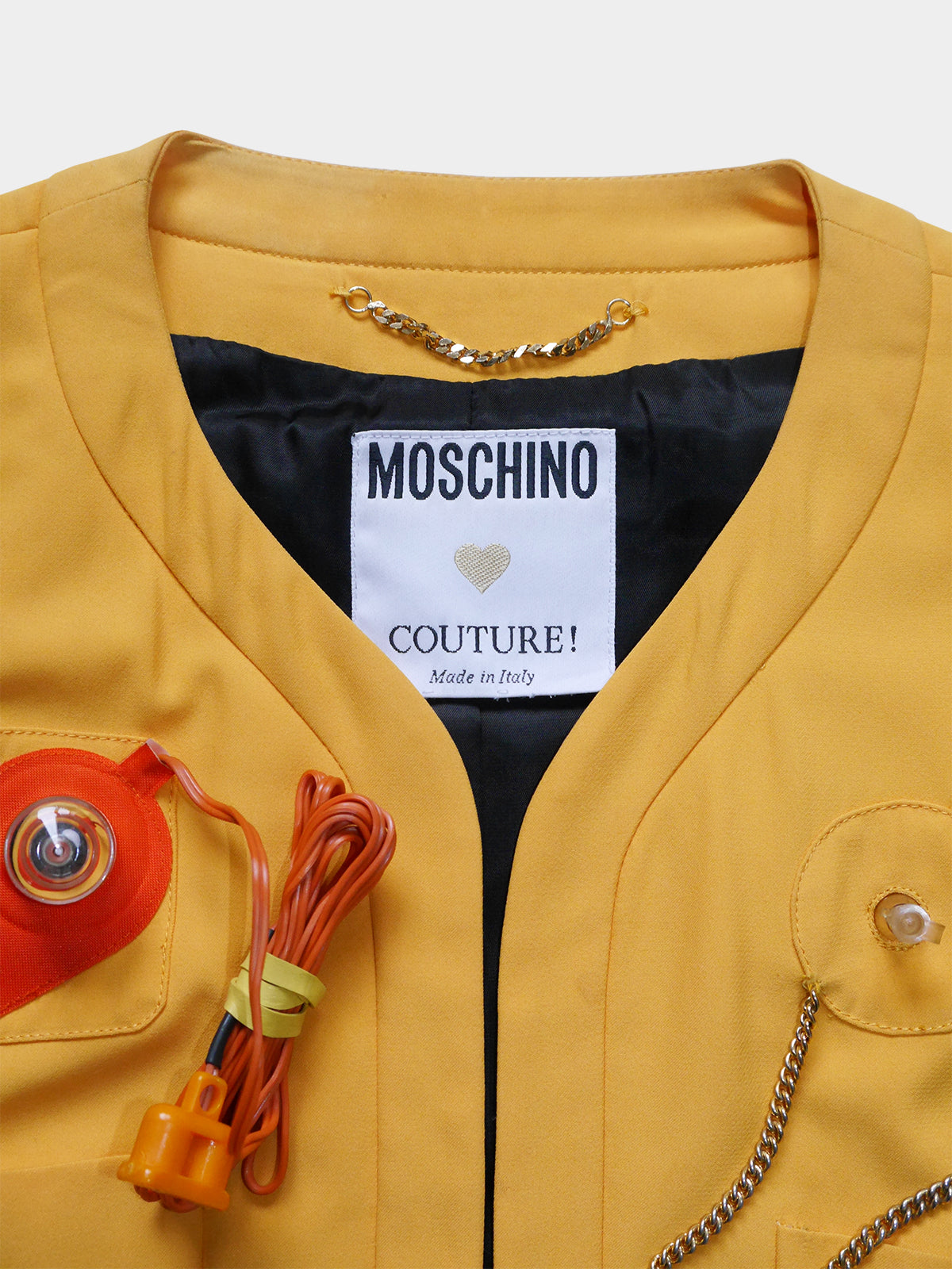 MOSCHINO Couture! Spring 1991 Lifesaver Jacket Size M