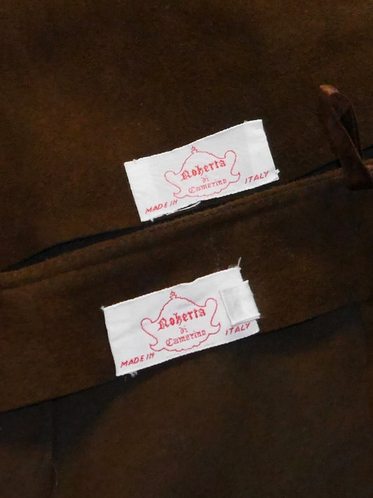 ROBERTA DI CAMERINO 1970s Vintage Ultrasuede Suit