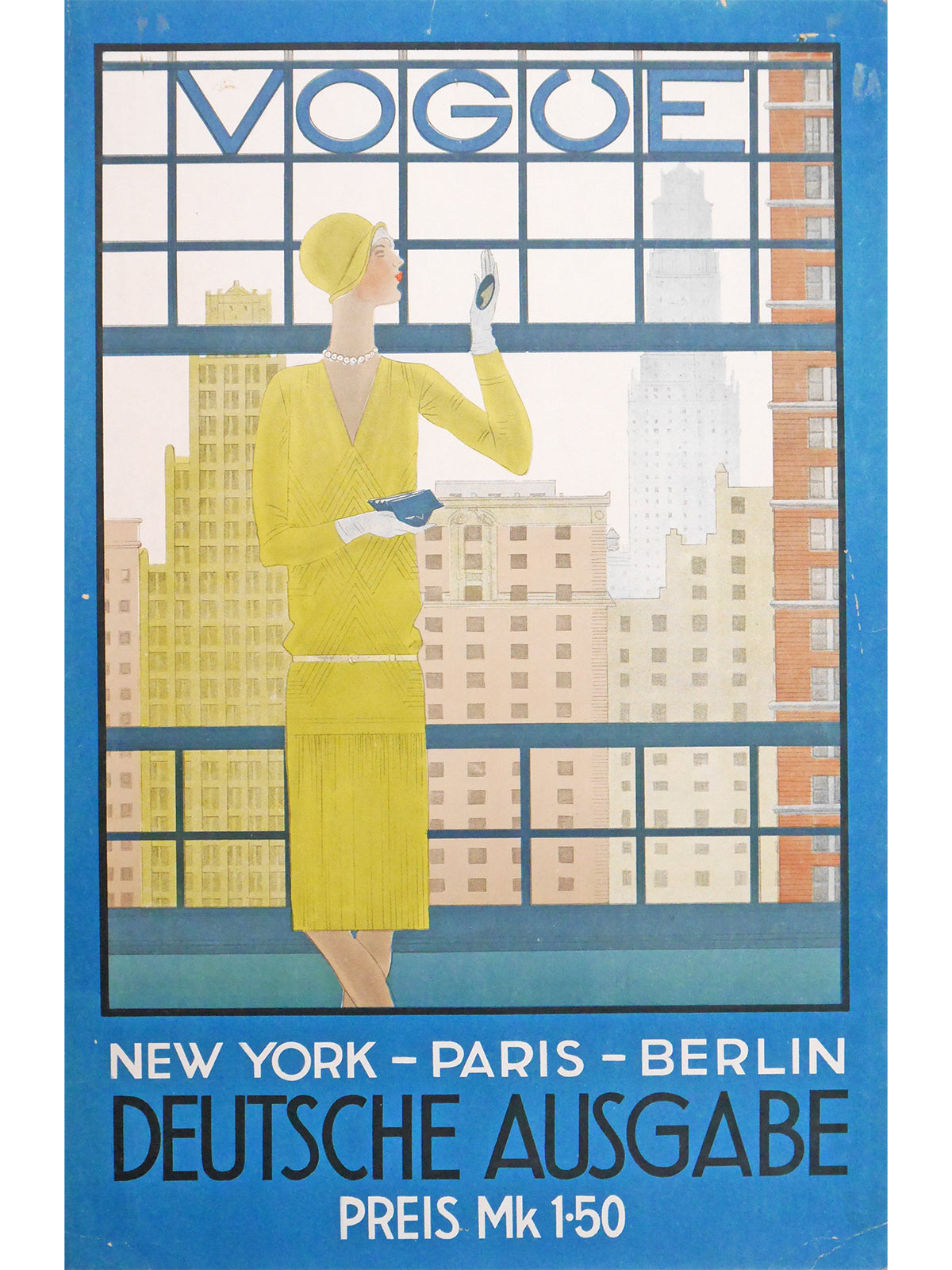 VOGUE Germany c. 1928 Advertising Poster Artwork by Georges Lepape