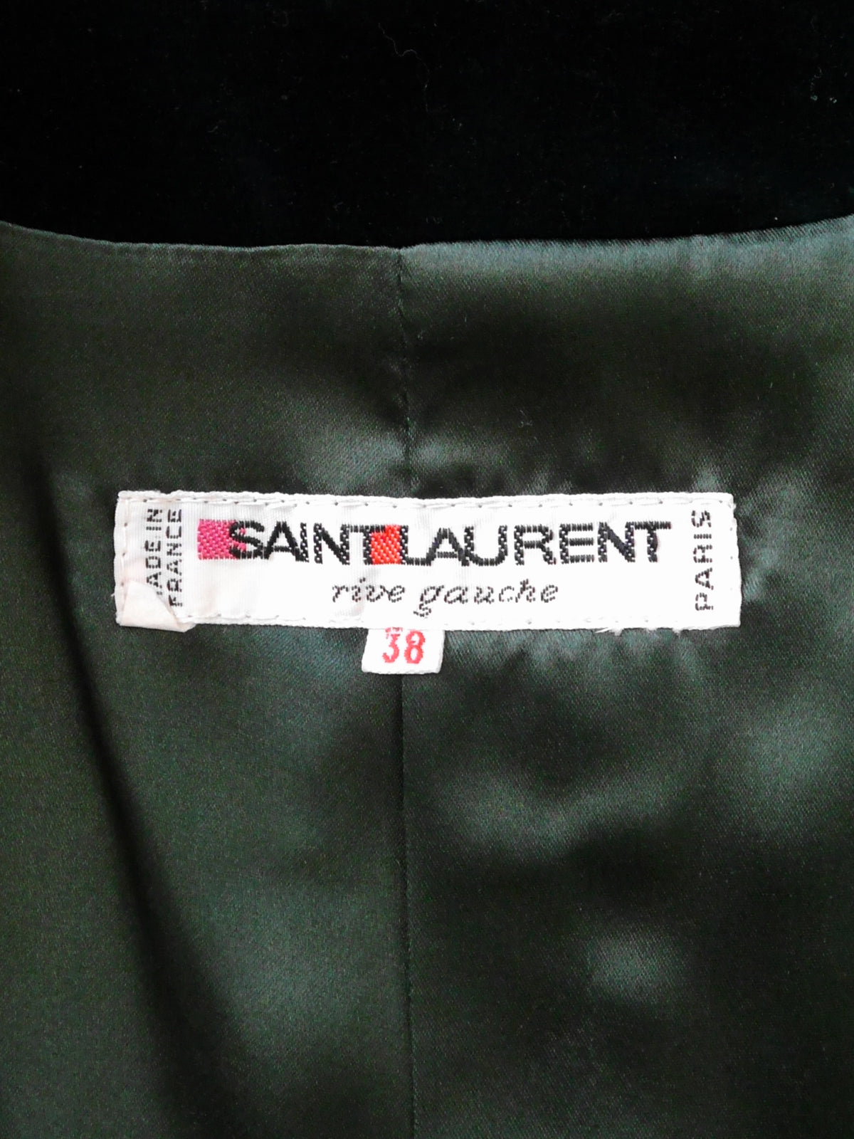 YVES SAINT LAURENT Fall 1982 Vintage Documented Velvet Evening Suit w/ Bag