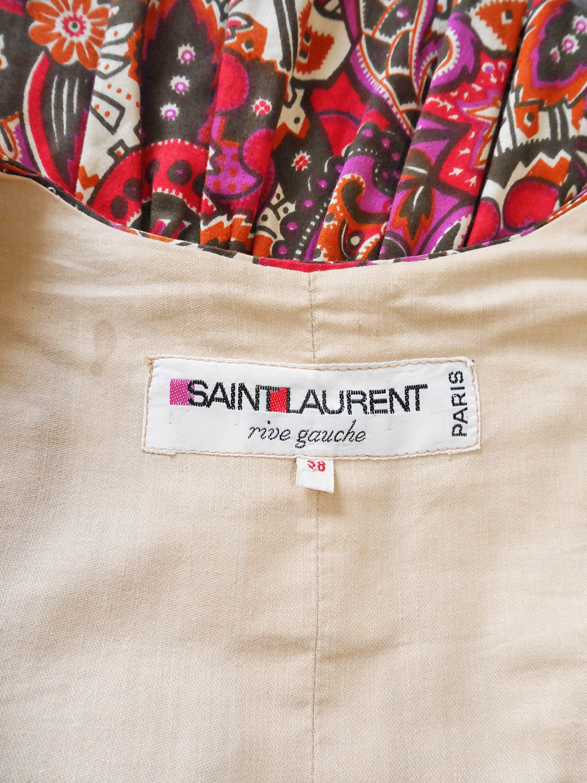 YVES SAINT LAURENT c. 1970 Vintage Ensemble Maxi Skirt Peplum Jacket