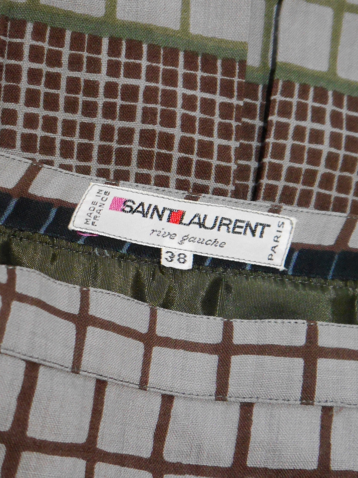 YVES SAINT LAURENT Fall 1976 Documented Cardigan & Midi Skirt Set
