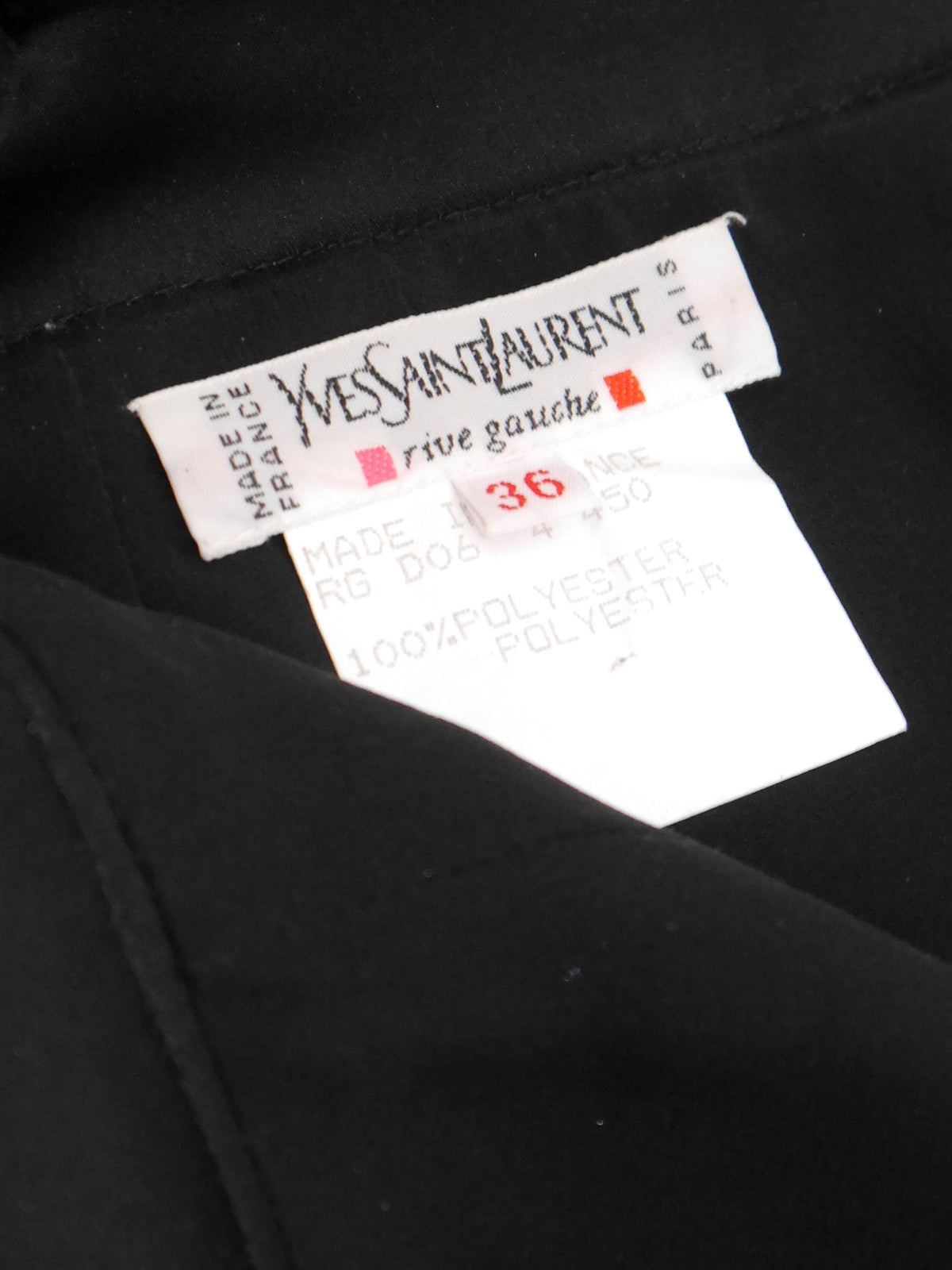 YVES SAINT LAURENT 1990s Vintage Black Sequined Maxi Evening Skirt